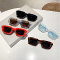 Miniatyrbild 7 av 7: 2024 Anpassade logotyp Specifikationer Herr Tjocka Ram Lyx Märkes Solglasögon Svarta Ramar Glasögon Läsglasögon För Herrar Specifikationer För Herrar C5 Rectangle sunglasses