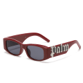 Miniatyrbillede 1 af 7: Moderne klassiske retro små firkantede solbriller Designer Metal Retro Acetat herrebriller luksus solbriller Mænd Kvinder Red Sunglasse