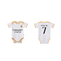 Miniatyrbillede 2 af 5: 23-24 Baby No. 10 Miami Messi No. 7 Real Madrid Jersey BB Jumpsuit One-piece Størrelse 9 (6-12 måneder) NO.7 VINI JR. NO.7 VINI JR. NO.7 VINI JR. Size 9 (6-12 months)