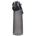 Miniatyrbild 1 av 2: Smaksatt vattenflaska med 7 pods Air Water Up Bottle Frosted Black 650 ml Air Startup Set Vattenkopp för camping 0 Graphite Grey