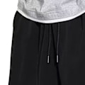 Miniatyrbillede 4 af 8: Brev Trykte Atletiske Shorts Mænd Casual Is Silke Elastisk Talje Træning Basketball Shorts Med Lomme 2XL Sort