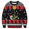 Pikkukuva 1 / 3: Grinch Joulu Pyöreä Kaula Neulepaita Naiset Hupparit C C 2XL
