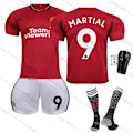 Pikkukuva 7 / 11: 23-24 Manchester Unitedin kotijoukkueen punainen Red Devils -jalkapalloasusetti nro 10 Rashford 21 Anthony 25 Sancho 7 Mount Red Devils home without number #20
