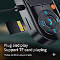 Miniatyrbillede 4 af 5: LCD-skærm bil håndfri FM-sender, aux-lyd Mp3-afspiller, USB Type-c Pd hurtigopladning biloplader, bluetooth 5.0 bilsæt