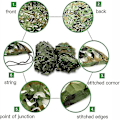 Miniatyrbild 5 av 5: 3x5m 3x8m 3x10m 4x5m Förstärkt kamouflagenät Pool Strandpaviljong Trädgårdssolskydd Kamouflageduk Nät 7 Färger Djungelkamouflage Jungle camouflage 4x4m
