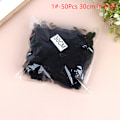 Miniatyrbillede 1 af 5: 50 stk. Hårnet Sort Elastisk Bundt Hår Usynligt Hårnet Mesh 1#-50Pcs
