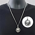 Pikkukuva 3 / 5: Memento Mori -kaulakoru Carpe Diem -riipus 3D-kallo Miesten kaulakoru Mori 400-vuotisjuhla -kaulakoru erikoispainos