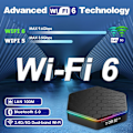 Miniatyrbild 4 av 7: Android TV Box 12.0, 4 GB RAM 64 GB ROM, 6K TV Box Android 4K Wi-Fi 6, T95Z Plus Android Box 6K HDR10+ H618 Quad-core CPU 2.4G/5G Wi-Fi Bluetooth EU EU 4GB 32GB