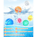 Miniatyrbillede 2 af 4: Vandballoner Sommer Pool Strandlegetøj Hurtig Fyld Magnetisk Splash Kugler Silikone Latex Fri Med Net Selvforseglende Vandbombe Spil (12 stk)