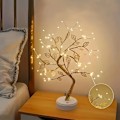 Pikkukuva 1 / 8: Kultainen lehtipuuvalo, kosketuskytkin, kaksois-USB/AAA-paristokotelo, LED kaunis ja maaginen bonsai-puuvalo