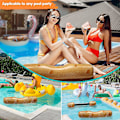 Miniatyrbillede 4 af 5: Pcs Log Sink Equestrian Set Oppustelig Flydende Roning Legetøj Vandsport Sommer Pool