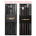 Pikkukuva 5 / 5: Pairs Alloy Engraving Sticks Non-slip Reusable Sushi Sticks