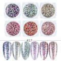 Pikkukuva 1 / 9: 6 kpl Kynsi Tarrat Värit Glitter Set Syksy ja Talvi Timantti Roskakori Pink Champagne Sekvenssit Kynsi Glitter Kynsi N color