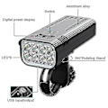 Miniatyrbilde 2 av 4: 30000 Lumen Sykkellys 10000mah USB Oppladbar Batteri Led Sykkellys Hodelykt Mtb Vanntett Lommelykt Frontlys