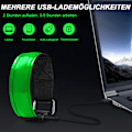 Pikkukuva 3 / 5: Latautuva LED-ranneke, 2 valoa säteilevää ranneketta USB:llä