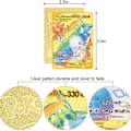 Miniatyrbilde 2 av 4: Grenseoverskridende dedikert ny lommemonster spray drage spill spesialkort samling metallkort regnbuekort språk Rainbow Gold 15