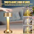 Miniatyrbillede 2 af 5: Trådløs bordlampe, genopladelig bordlampe, dæmpbar bordlampe