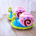 Miniatyrbillede 2 af 2: Vinter Cartoon Tøfler Kvinder Sjov Sød Snegl Hjem Plys Sko Indendørs Hyggelige Flad Slides Pels Varme Bomuld Tøfler Pige Flip Flop style 3