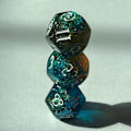 Miniatyrbillede 10 af 11: 3x/ Sæt 12-sidede astrologiske terninger - akryl konstellations terninger - flerfarvet - akryl terninger - til konstellations divination 0.03 1