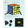 Miniatyrbillede 3 af 5: 4x4 Speed ​​Cube, QiYuan Original 4x4x4 Hurtig Terning Super Holdbar Mærkat med Levende Farver (4x4x4) 4x4x4 4x4x4 3x3x3