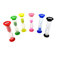 Miniatyrbillede 1 af 3: Timeglas 6 stk. Sand Timer Farverigt Plastik Timeglas Timeglas Sandur Timer til Børn Tidsstyringsspil og Højintensitetsintervaltræning