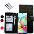 Miniatyrbillede 1 af 5: Samsung Galaxy A04s - Læder Etui / Beskyttelse Sort(FQ)