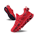 Miniatyrbillede 1 af 5: Åndbare løbesko Blade Slip on Sneakers Herre Rød Størrelse 44 rød red 27cm