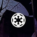 Pikkukuva 4 / 5: HK 5 tähteä THE STAR WARS GALACTIC EMPIRE Auton Korin Puskurin Ikkunan Koriste Tarrasetti White