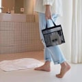 Miniatyrbillede 8 af 10: Mesh shower taske Toilet taske SORT black