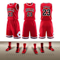 Miniatyrbild 1 av 2: #NBA 22/23 Bulls # 23 Sleeveless Jersey Barn- och Vuxen Basketbollströja Set Children (110-120cm)