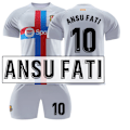 Miniatyrbilde 1 av 10: Barcelona 22-23 Andre borte grå fotballdraktsett nr. 9 Lewandowski 30 Gavi 8 Pedri nr. 21 De Jong Barcelona,second away,No. 10 Fati #M