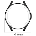 Miniatyrbilde 4 av 4: Halvt lukket TPU-ramme deksel for Samsung Galaxy Watch6 Classic 47mm med elektroplettert rosa gull Pink gold Samsung Galaxy Watch6 Classic