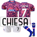 Miniatyrbilde 1 av 10: Juventus 22-23 Andre drakt nr. 9 Hove 22 Di Maria 10 Pogba 7 Chiesa No. 7 Yessa with socks #2XL