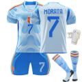 Miniatyrbillede 5 af 10: 22-23 Spanien udebane blå nr. 10 Asensio 9 Gavi 21 Pedri 7 Morata fodbold uniformsæt No. 21 with socks #20