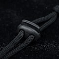 Miniatyrbillede 2 af 6: Snorestop med blonder, 2 huller, 20 x 18 mm, Huller 4 x 4 mm, Perfekt til Ø 3 mm