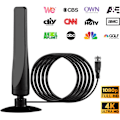 Miniatyrbillede 2 af 6: Digital indendørs HDTV-antenne - med kraftig forstærker og signalforstærker, HDTV til smarte og ældre tv'er