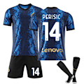 Pikkukuva 1 / 11: 21-22 Inter Milan kotipaita nro 10 Lautaro nro 7 Sanchez nro 9 Dzeko jalkapallokenttäpuku sukilla Size 14 with socks XS#