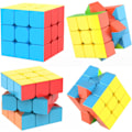 Pikkukuva 2 / 7: Nopeuskuutio 3x3x3 Tarraamaton Kuutio-ohjeella - Kääntyy Nopeasti ja Sujuvasti Taikakuutiot 3x3 Puzzle-peli Aivopeli Lapsille ja Aikuiseen