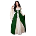 Miniatyrbillede 7 af 8: Middelalderlig Punk Kjole Cosplay Halloween Kostumer Kvinder Palads Karneval Fest Forklædning Prinsesse Kvinde Viktoriansk Vestido Robe Blå Navy blue 5XL