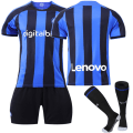 Pikkukuva 7 / 11: 22-23 Inter Milan kotipaita No. 90 Lukaku No. 10 Lautaro No. 9 Dzeko jalkapalloasu aikuisille Inter Milan home stadium number 90 #24