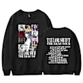 Miniatyrbillede 2 af 3: 2024 Taylor Swift The Eras Tour Sweatshirt Print Langærmet Crewneck Casual Løs Trøje Top Fans Gaver Til Mænd Kvinder Voksen Unisex Sort Black L