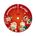 Miniatyrbild 7 av 10: Julklappsdekorationer Sammet Julgranströja Julgran Matta Gammal Älg Julgranströja Tree Girth 01
