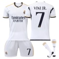 Pikkukuva 1 / 6: 2023-2024 Real Madrid Koti Lasten Jalkapallopaita Vinicius Nro 7 VINI JR Ty kids 26(140-150cm)