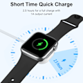 Miniatyrbild 4 av 5: Kompatibel med Apple Watch-laddare, 1,5 M/5 fot snabb magnetisk laddningskabel, iWatch-laddare kompatibel med Apple Watch Series 9 8 7 SE 6 5 4 3 2