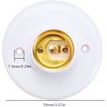 Miniatyrbild 5 av 5: E27-lamphållare i plastskruvbas Väggmontering LED-lampbas