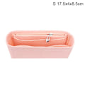 Miniatyrbillede 1 af 5: Multi-lomme Indsækspose til Håndtaske i Filtstof Pink Pink S