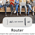 Miniatyrbilde 2 av 8: 4G LTE trådløs USB-dongle Mobil bredbånd 150 Mbps Modem Stick white
