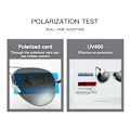 Pikkukuva 6 / 7: Korkealaatuiset ilmailutyyliset pienet kehykset jousi saranat UV-suojaus naisten miesten polarisoidut aurinkolasit 2024 9 Polarized Aviation