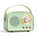 Miniatyrbillede 1 af 10: Mini Radio Bluetooth Højttaler GRØN Green