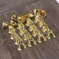 Miniatyrbild 7 av 9: 24 st 45 mm Jingle Bells Juldekoration Dörr Julgran Hängande Dekorationer Hängsmycken för Jul Hem Semesterfest Dekoration Bröllopspresenter